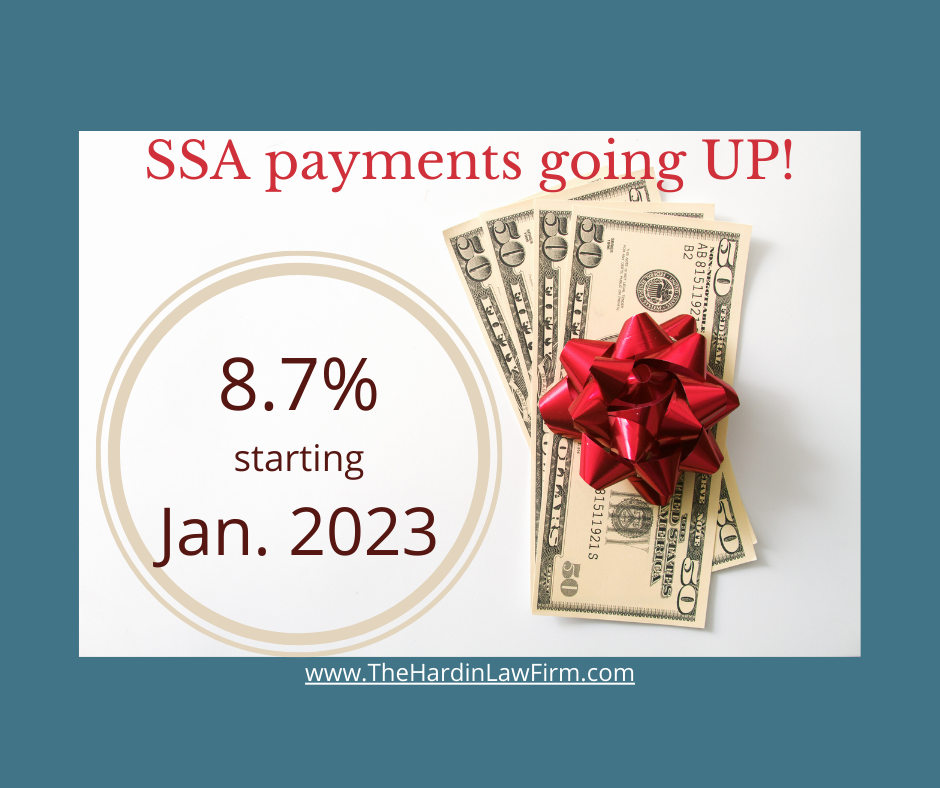 SSA Payments going UP! 💸 Hardin Disability Social Security